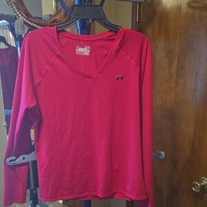 Under Armour Women's Vivid Pink Long Sleeve Tee